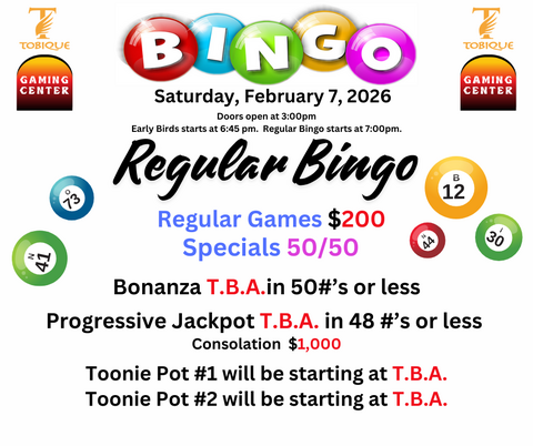 February 7, 2026 - Bingo