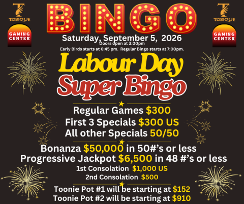 Labour Day Super Bingo