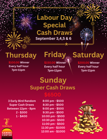 Labour Day Draws