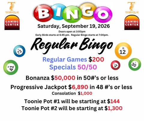 bingo - Sept19, 2026